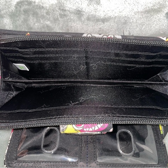 Vera Bradley Moon Blooms Mandy Shoulder Bag & Turn Lock Wallet Set Bundle - Picture 15 of 16